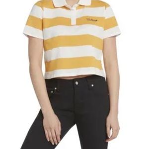 Dickies cropped rugby shirt size L